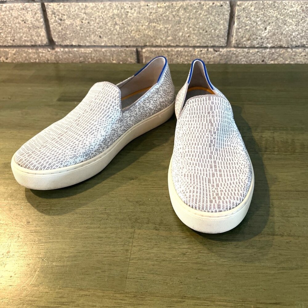 Slip-On Knit Rothy Sneakers With Elastic Band & Rubber Sole